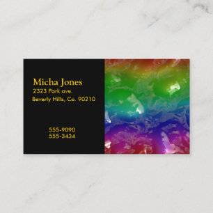 Psychedelic Rainbow Jellied Ooze Business Card