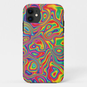 Psychedelic Rainbow Oil Pattern iPhone 11 Case