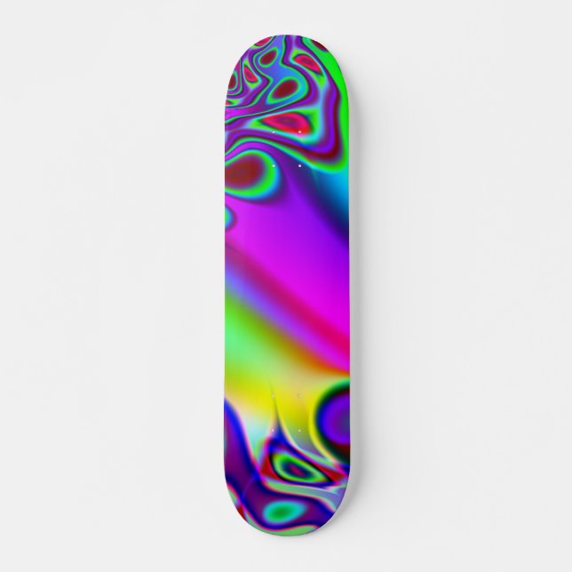 Psychedelic Rainbow Skateboard (Front)