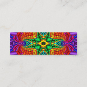 Psychedelic Rainbow Skinny Business Card