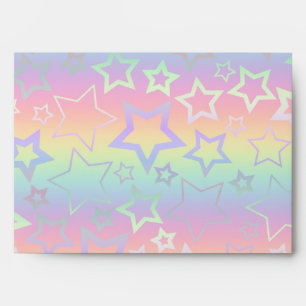 Psychedelic Rainbow Stars Envelope