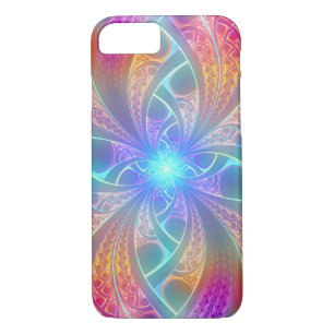 Psychedelic Rainbow Swirls Fractal Pattern iPhone 8/7 Case