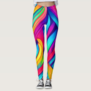  Psychedelic Rainbow Vortex Leggings