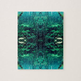 Psychedelic Rainforest Jigsaw Puzzle