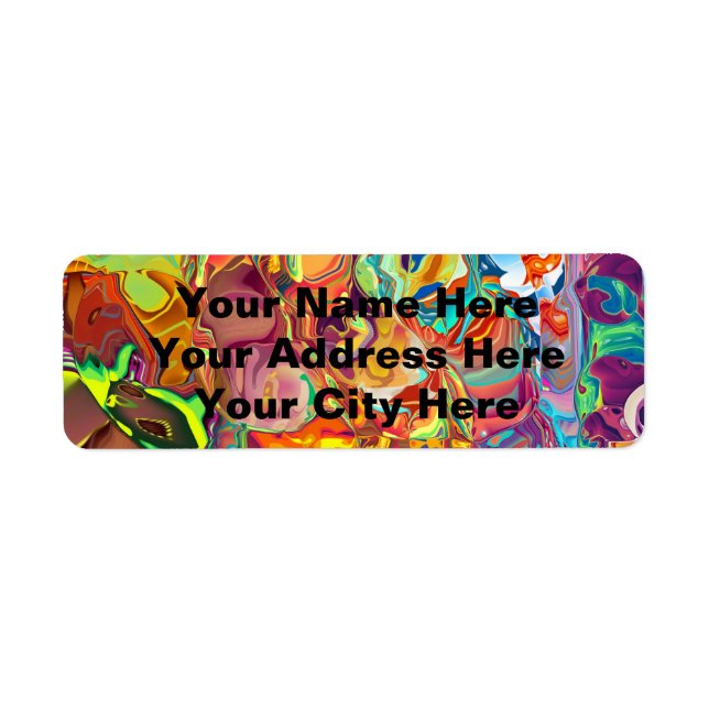 Psychedelic Return Address Label (Front)