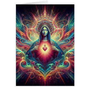 Psychedelic Sacred Heart of Mary