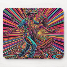 Psychedelic Salsa Tango Dancing Art