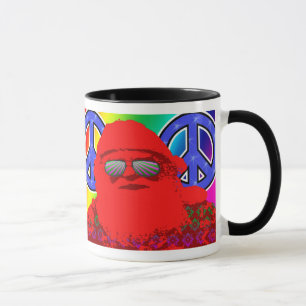 Psychedelic Santa Peace Mug