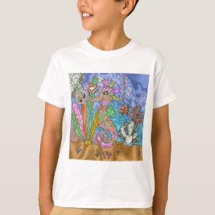 Psychedelic Seahorse Sea Turtle Art T-Shirt