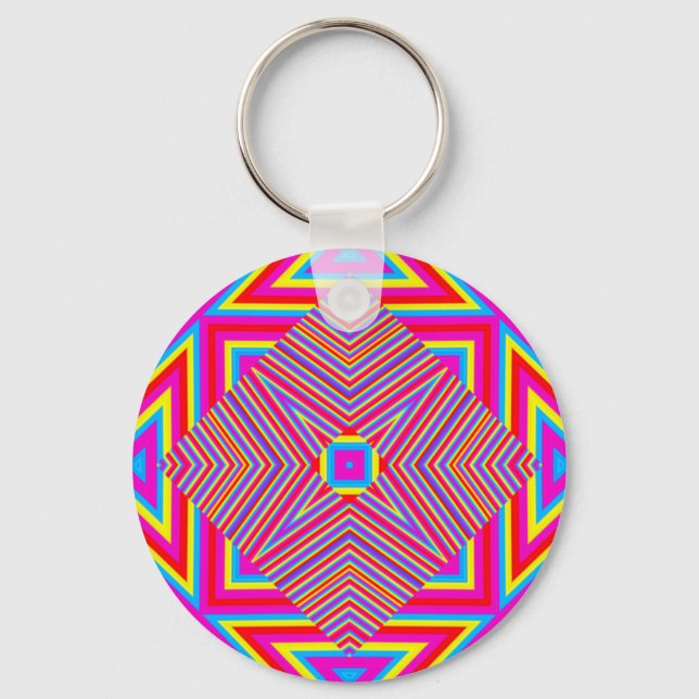 Psychedelic Session Key Holder #2 Key Ring (Front)