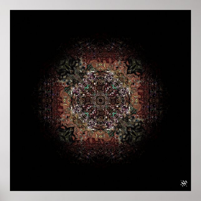Psychedelic shield v2 poster (Front)