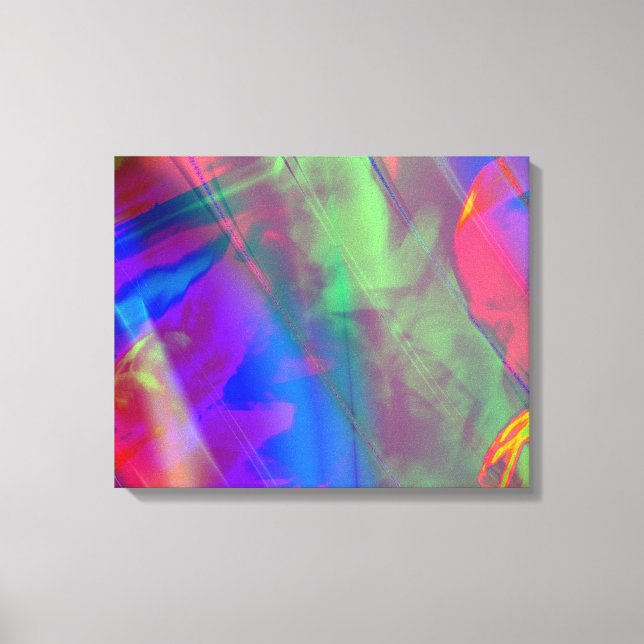 Psychedelic Singer Canvas Print (Front)