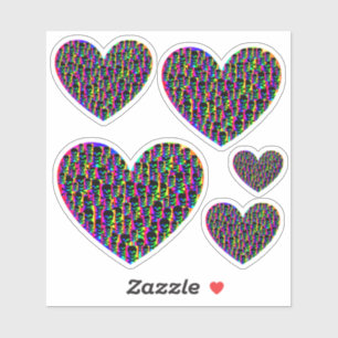 Psychedelic Skull Hearts