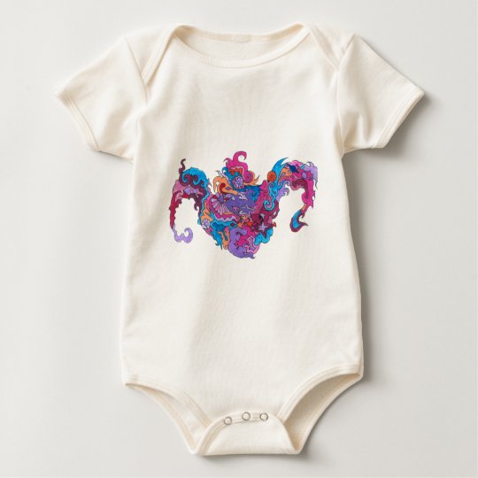 Psychedelic Smile Baby Bodysuit