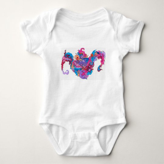 Psychedelic Smile Baby Bodysuit