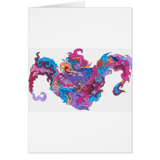 Psychedelic Smile Card