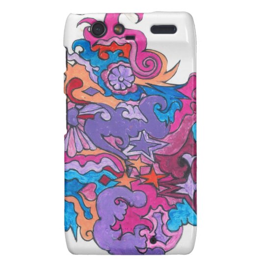Psychedelic Smile Droid RAZR Cases
