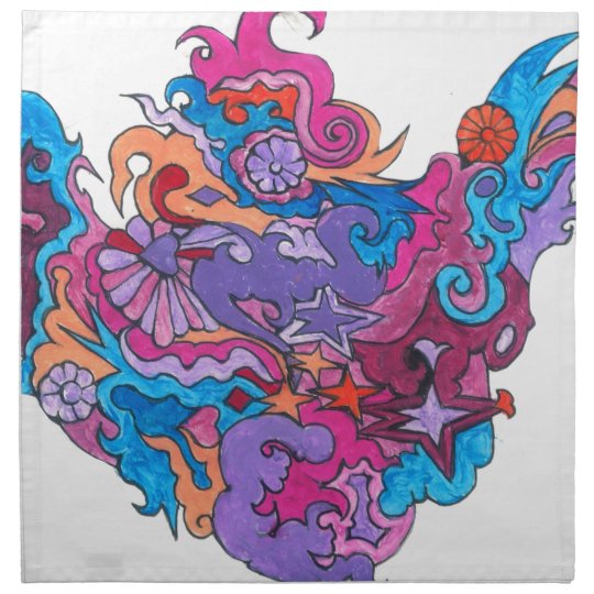 Psychedelic Smile Napkin