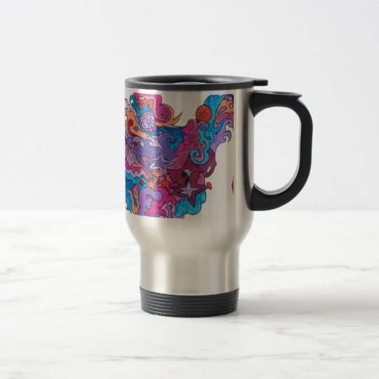 Psychedelic Smile Travel Mug