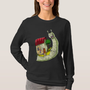 Psychedelic Snail Inspired Trippy Slug Related Sur T-Shirt