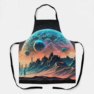 Psychedelic Space Apron