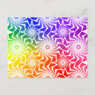 Psychedelic Spheres Pattern: Postcard