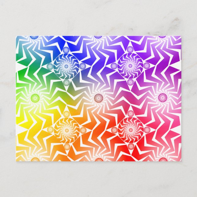 Psychedelic Spheres Pattern: Postcard (Front)