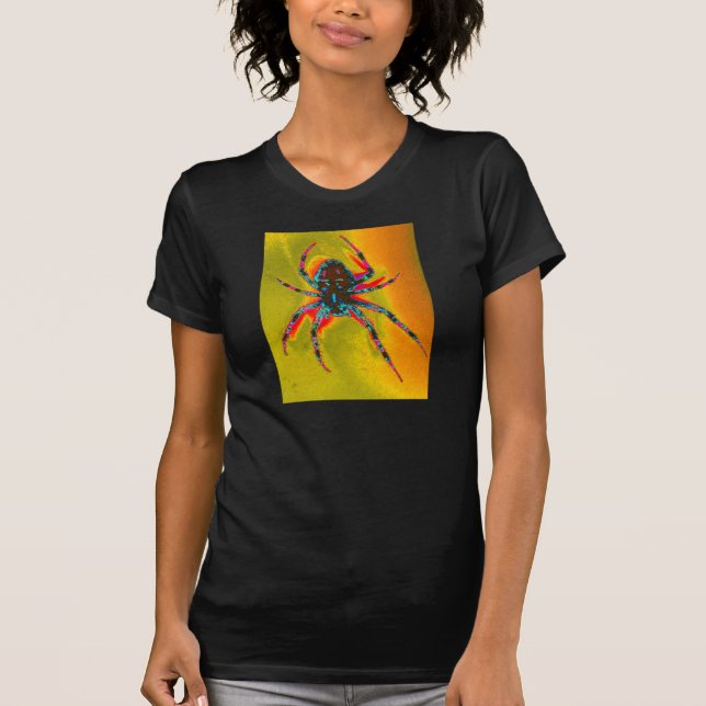 Psychedelic Spider Underside by KLM T-Shirt (Front)