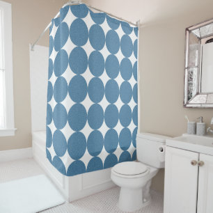 Psychedelic Spiral in Blue... Shower Curtain