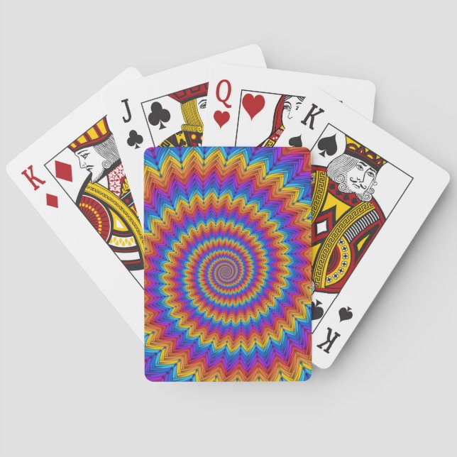 Psychedelic Spiral Playing Cards (Back)