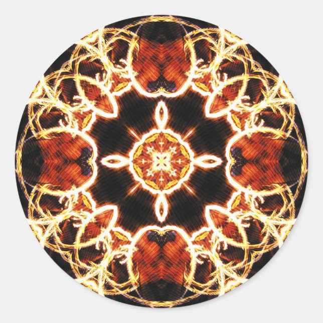 PSYCHEDELIC SPIRITS CLASSIC ROUND STICKER (Front)