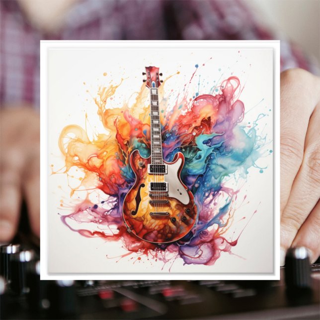 Psychedelic Splashing Guitars Photo Art #16 (Creator Uploaded)
