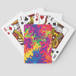 Psychedelic Splashing....... Playing Cards