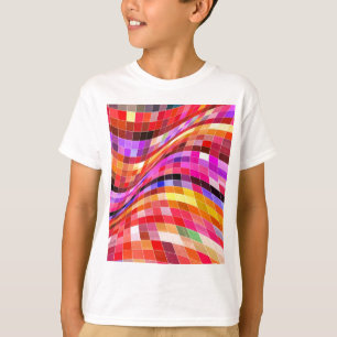 Psychedelic Square Pattern T-Shirt
