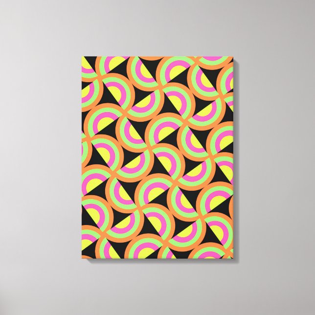 Psychedelic Squares Canvas Print (Front)