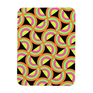 Psychedelic Squares Magnet
