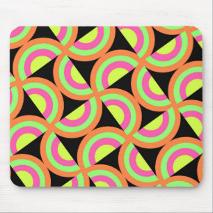 Psychedelic Squares Mouse Pad