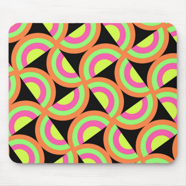 Psychedelic Squares Mouse Pad (Front)