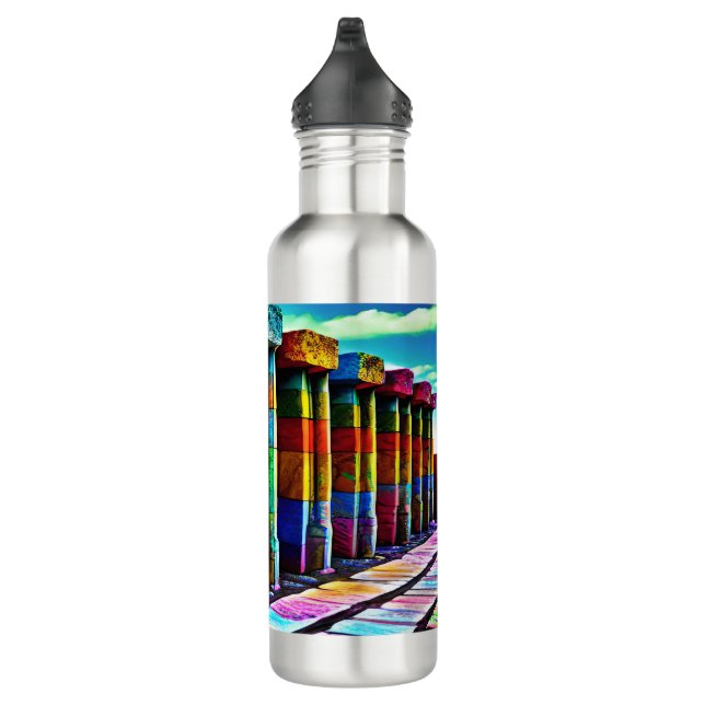 Psychedelic Stones 710 Ml Water Bottle (Right)