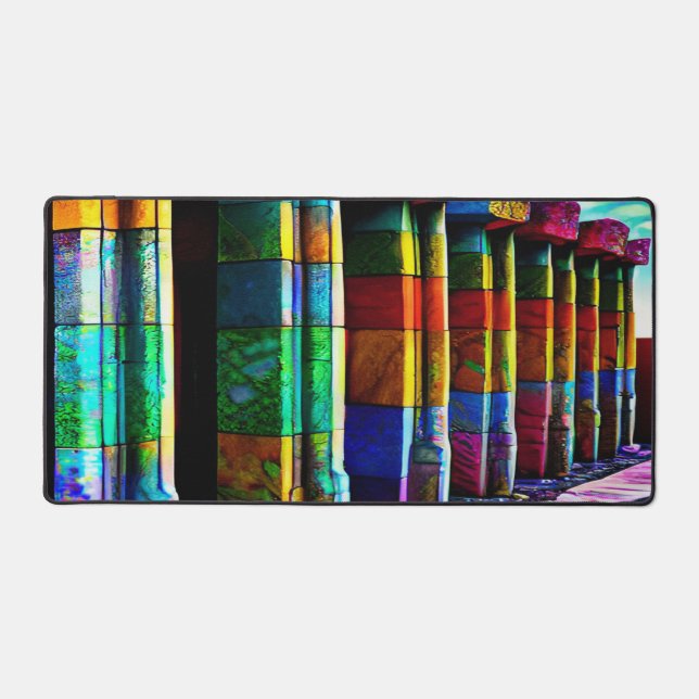 Psychedelic Stones Desk Mat (Front)