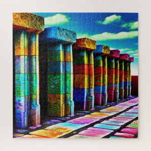 Psychedelic Stones Jigsaw Puzzle