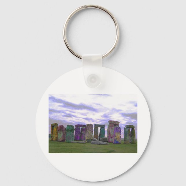 Psychedelic Stones Key Ring (Front)