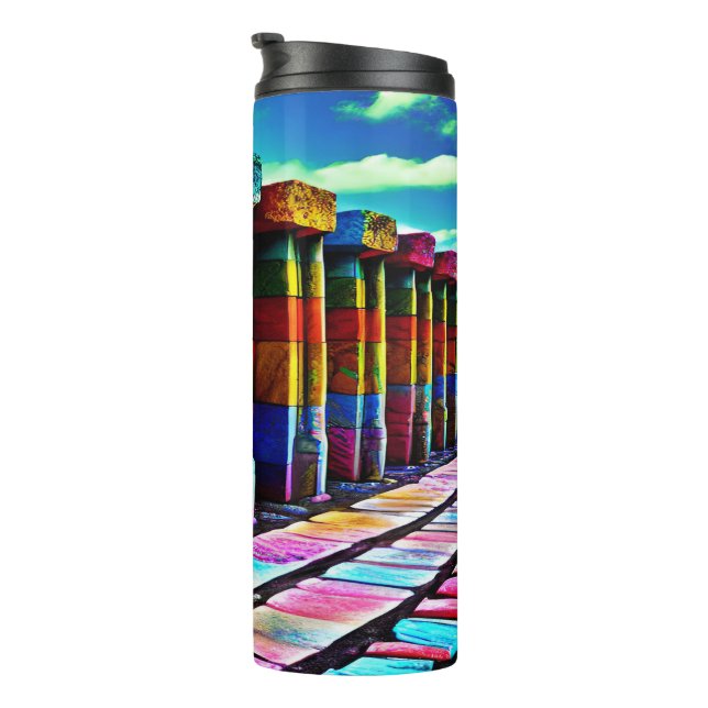 Psychedelic Stones Thermal Tumbler (Rotated Right)