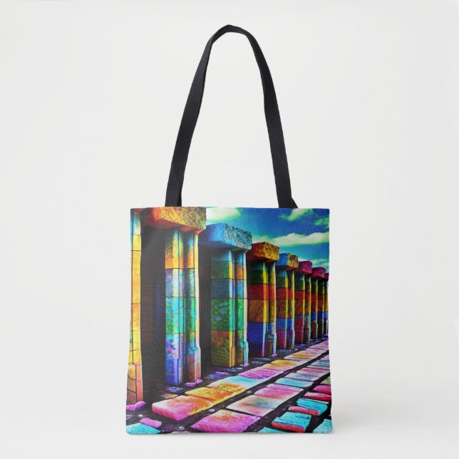 Psychedelic Stones Tote Bag (Front)