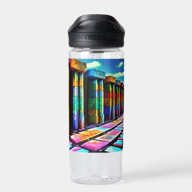 Psychedelic Stones Water Bottle (Back)