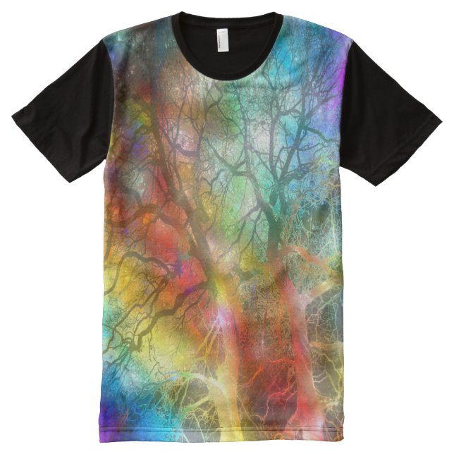 Psychedelic Storm All-Over Print T-Shirt (Front)