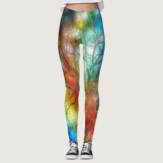 Psychedelic storm leggings (Front)