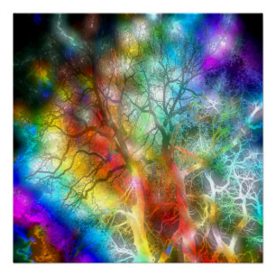 Psychedelic storm poster