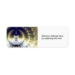 Psychedelic Sun Return Address Label