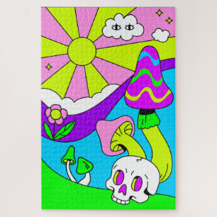Psychedelic Sunshine Jigsaw Puzzle
